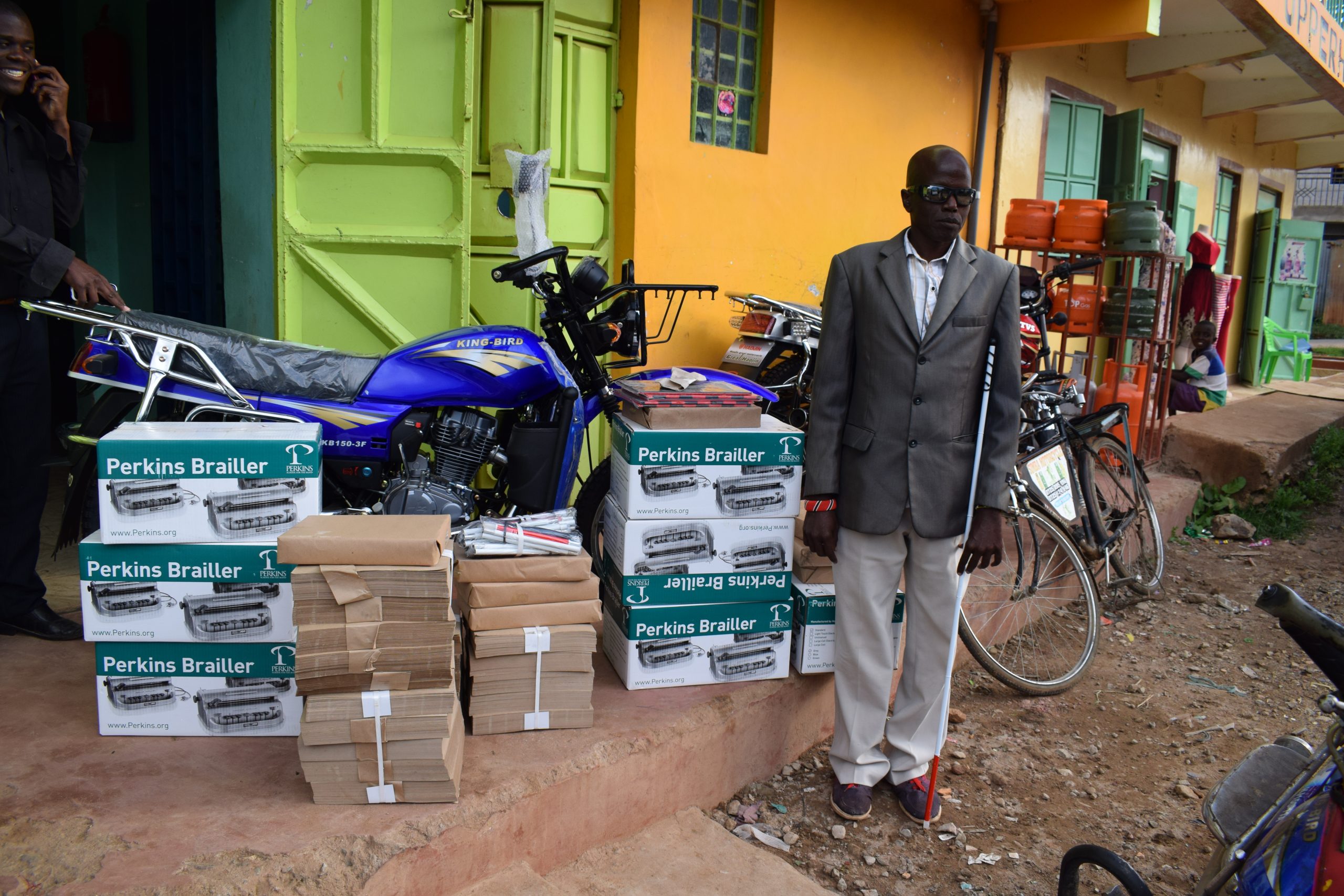 Baragoi braille donation & Motorbikes